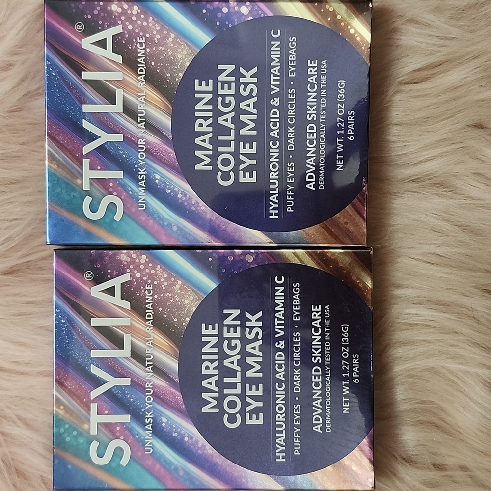 Brand New STYLIA MARINE COLLAGEN EYE MASK-2CT